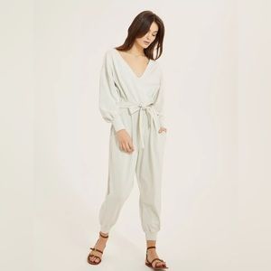 Something Navy cream jumpsuit